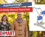 The Sara Stedy Sit to Stand Manual lift by ArjoHuntleigh is a lift support aid which encourages patients to pull themselves up into a standing position. This sit to stand aid minimizes the amount of manual handling required by caregivers, while serving as an excellent rehabilitation tool for patients who are partially weight-bearing.