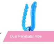 https://www.pinkcherry.com/products/dual-penetrator-vibrator?variant=12593399988309 (PinkCherry US) nhttps://www.pinkcherry.ca/products/dual-penetrator-vibrator?variant=12476281946206 (PinkCherry Canada) nnDeviously designed to deliver thrillingly deep, uniquely full-coverage pleasure, the classic Dual Penetrator vibe boasts not one but two lengthy shafts placed to stimulate sweet spots from all sides. nnThe thicker, lifelike shaft in front features fabulous detailing complete with a smoothly ta