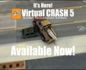 Virtual CRASH 5 is Available Now! Learn more at www.vcrashusa.com/vc5nnVirtual CRASH is a general purpose physics simulation tool primarily for motor vehicle accident reconstruction. With Virtual CRASH, you can simulate complex multi-vehicle simulations and render them in stunning high quality video. With Virtual CRASH 5, users can import point cloud data and build surfaces meshes from point clouds. Learn more at vcrashusa.comnnNote: Adobe After Effects was used for motion blur effect, camera sh
