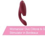 https://www.pinkcherry.com/products/womanizer-duo-clitoral-g-spot-stimulator-1 (PinkCherry US)nhttps://www.pinkcherry.ca/products/womanizer-duo-clitoral-g-spot-stimulator-1(PinkCherry Canada)nn#ScreamYourOwnNamennWe know, we know...you thought there was nothing in the world that could possibly make the game-changing Womanizer any better. So did we. Lucky for all of us, we were wrong! The brand new Womanizer Duo packs the same adored Pleasure Air orgasm potential of the original PLUS a curvy si