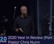 DATE: Sunday. January 17, 2021nSpeaker: Chris NunnnTitle: 2020 The Year in Review Part 2nSeries: 2020 Year in ReviewnPassage: Various nnThanks for joining us for Christ Community Church IV online! We would love to add you to our online community! Go to: ccciv.org/connect to find our digital connect card! Please take a moment to fill it out so we can continue to stay in touch with you. I could use your feedback about how the online service is working for you, plus we want to continue to build com
