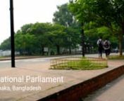 National Parliament House is the house of the Parliament of Bangladesh, located at Sher-e-Bangla Nagar in the Bangladeshi capital of Dhaka. Designed while the country was still part of Pakistan by architect Louis Kahn, the complex is one of the largest legislative complexes in the world, comprising 200 acres. Construction was started in 1961 when Bangladesh was East Pakistan, led by Ayub Khan from the West Pakistan capital of Islamabad. As part of his efforts to decrease the disparity and secess