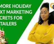 You want to make sure you’re cutting through all the holiday clutter. And text messaging is proven to be the best channel to reach customers with 98% of messages opened — most of which are read within minutes of receipt.nnHere’s 5 more holiday text marketing secrets to creating a winning retail promotions strategy for the holidays!nnREAD THE BLOG ➽ https://www.eztexting.com/blog/best-practices-for-retail-holiday-text-marketingnnWATCH THE FIRST VIDEO ( 5 HOLIDAY TEXT MARKETING BEST PRACTI