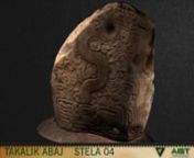 This steal from the archaeological site of Takalik Abaj in Guatemala was digitally documented using a triangulation scanner (Minolta Vivid 9i) , photogrammetry and imaging techniques. The laser scan data was textured with images and a render of the model was made with color highlights added to areas of carved surface detail in order to assist in visualization. Doering and Collins NSF funded project laser scanning at Takalik Abaj and model render by Jorge Gonzalez.