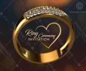 Ring Ceremony Invite Video &#124; IM-526nnGet Your Own Custom Ring Ceremony Invite Video Like This, Just Share Content/Pictures/Background Music and Get Video in � 24 Working hours.nnBook Online: n▶️ Product Code: IM-526n� Order From Whatsapp �: n� Order From Website �: n� Contact For Video: +91-87388-00007 / +91-76588-24000n_______________________________________nnHow to make a Ring Ceremony Invite Video online?nnJust follow the 4 Steps-n1.Choose a template from our websiten2. Add