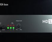 The new HDSX- box is the basic requirement for background music to achieve its goal: It intelligently adjusts fluctuating volumes within music tracks in real time musically and creates a uniform sound ambience even at low volume. That&#39;s absolutely unique. Only with the HDSX-box, background music unfold its full effect. The hitherto eternal