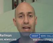 Jeff Reifman, Newscloud from fncm