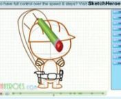 Learn How to draw Handy (happy tree friends) with the best drawing tutorials online. For the full tutorial with step by step &amp; speed control visit: http://www.sketchheroes.com