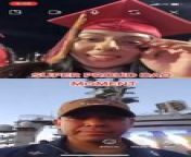 This dad could not attend his daughter&#39;s high school graduation ceremony as he was stationed in the navy. His daughter made sure that he did not miss out on her graduation by making a video call to him. Both of them got emotional on seeing her graduate high school.&#60;br/&#62;&#60;br/&#62;*The underlying music rights are not available for license. For use of the video with the track(s) contained therein, please contact the music publisher(s) or relevant rightsholder(s)