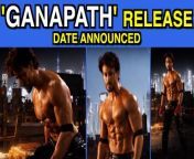 Action star Tiger Shroff has shared the special motion poster from his film, &#39;Ganapath&#39;, setting the ball in motion for the countdown of the film which will arrive in theatres after a year on December 23, 2022.&#60;br/&#62;&#60;br/&#62;#Ganapath #TigerShroff #KritiSanon&#60;br/&#62;