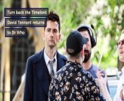 Turn back the Timelord&#60;br/&#62;David Tennant returns&#60;br/&#62;to Dr Who&#60;br/&#62;Actor David Tennant has turned back time and been spotted filming the news series of Dr Who.&#60;br/&#62;David, 51, who played the Time Lord from 2005 to 2010, is reprising the role for the series&#39; 60th anniversary.&#60;br/&#62;He was filmed today in Bristol shooting scenes for the show - thought to feature in Series 13 due to air in October.