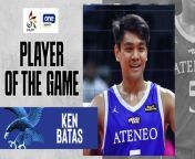UAAP Player of the Game Highlights: Kennedy Batas erupts for 30 points in Ateneo's escape vs. UP from hindi maa bata dubbin