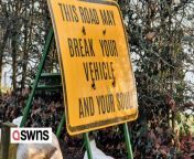 Irate motorists so fed up of the crumbling roads in their village have erected a road sign warning drivers its potholes will “break your vehicles - and your soul”.&#60;br/&#62;&#60;br/&#62;Residents in Wrenbury-cum-Frith have even changed the village&#39;s welcome sign to rename it &#39;Wrenbury-cum-pothole&#39; after being driven mad by a 200m road with 174 potholes on it.&#60;br/&#62;&#60;br/&#62;They say the problems with Station Road, a main thoroughfare leading into the Cheshire village, began around five years ago.&#60;br/&#62;&#60;br/&#62;And while Cheshire East Council promised to repair it, residents say they’ve been &#92;
