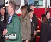 First Lady Melania Trump and Second Lady Karen Pence visit Texas for a meet-and-greet with first responders who are part of hurricane relief.