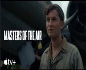 Crew Chief Ken Lemmons saves the mission for Bucky’s team by riding the wheel. https://apple.co/_MastersOfTheAir&#60;br/&#62;&#60;br/&#62;Based on Donald L. Miller’s book of the same name, and scripted by John Orloff, “Masters of the Air” follows the men of the 100th Bomb Group (the “Bloody Hundredth”) as they conduct perilous bombing raids over Nazi Germany and grapple with the frigid conditions, lack of oxygen, and sheer terror of combat conducted at 25,000 feet in the air. Portraying the psychological and emotional price paid by these young men as they helped destroy the horror of Hitler’s Third Reich, is at the heart of “Masters of the Air.” Some were shot down and captured; some were wounded or killed. And some were lucky enough to make it home. Regardless of individual fate, a toll was exacted on them all.&#60;br/&#62;&#60;br/&#62;The series features a stellar cast led by Academy Award nominee Austin Butler, Callum Turner, Anthony Boyle and Nate Mann, who are joined by Raff Law, Academy Award nominee Barry Keoghan, Josiah Cross, Branden Cook and Ncuti Gatwa.&#60;br/&#62;&#60;br/&#62;Hailing from Apple Studios, &#92;