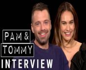 Sebastian Stan, Lily James and Taylor Schilling talk about their favorite “Pam &amp; Tommy” scenes, what it’s like portraying iconic figures in pop culture, and recreating infamous works like “Baywatch” and “Barb Wire.”