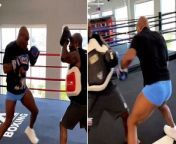 Mike Tyson shows he still has incredible punching power at almost 60Source: TNT Sports
