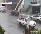 The latest round of storms to hit the West Coast continued from Feb. 20-21, causing minor flooding and tricky commutes as heavy rain and snow fell across the region.