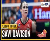 PVL Player of the Game Highlights: Savi Davison shines with 22 for PLDT vs Capital1 from riya shine