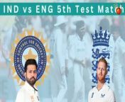 Ind vs eng 5th test match highlights &#60;br/&#62;