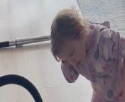 In this endearing video, a sweet toddler girl attempts to dry her hair using a Hoover Vacuum Cleaner. The innocence and creativity of the child&#39;s actions evoke laughter and warmth. Despite the unconventional method, her earnest effort to mimic adult behavior is both adorable and amusing. The video captures a lighthearted moment that showcases the curiosity and imagination of young children as they explore the world around them. Watching the toddler&#39;s earnest attempt brings joy and reminds viewers of the simple pleasures found in everyday moments.&#60;br/&#62;Location: Dublin&#60;br/&#62;WooGlobe Ref : WGA214606&#60;br/&#62;For licensing and to use this video, please email licensing@wooglobe.com