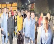 Salman Khan Hugs Alizeh Agnihotri, Poses With Paparazzi as He Leaves From Jamnagar; Video Goes Viral. Watch Out &#60;br/&#62; &#60;br/&#62;#SalmanKhan #SalmanSpotted #ViralVideo&#60;br/&#62;~HT.99~PR.128~ED.141~