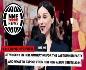 St Vincent on her admiration for The Last Dinner Party and what to expect from her new album | BRITs 2024 from teen sex party