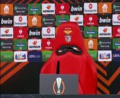 Benfica coach Roger Schmidt on their disappointing 2-2 draw with Rangers in UEFA Europa League last 16 first leg&#60;br/&#62;&#60;br/&#62;Estádio do Sport Lisboa e Benfica, Lisbon, Portugal
