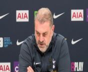 Tottenham boss Ange Postecoglu says he isn&#39;t worry about his side not making fast starts like they did earlier in the season ahead of their Premier League game with Aston Villa&#60;br/&#62;Tottenham training centre, London, UK