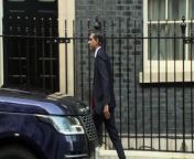 Prime Minister Rishi Sunak departs Downing Street as he heads to the House of Commons for PMQs and to hear Chancellor Jeremy Hunt&#39;s Budget. Report by Brooksl. Like us on Facebook at http://www.facebook.com/itn and follow us on Twitter at http://twitter.com/itn