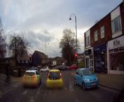 Dashcam footage show bike-riding youths thowing food at a police car on Bradford Road in Cleckheaton at around 4.40pm on March 4.