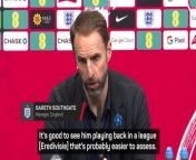 The England boss justifies his selections of the likes of Jordan Henderson, Cole Palmer, Joe Gomez and more.
