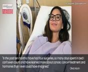 Olivia Munn has revealed she was diagnosed with breast cancer and had a double mastectomy. The actress shared the health update in an Instagram post, where she explained that this past winter, she had a normal mammogram, and then two months later, she found out she had breast cancer. She wrote, &#92;