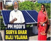 Prime Minister Narendra Modi&#39;s &#39;Surya Ghar: Muft Bijli Yojana&#39; aims to provide free electricity to 1 crore households, with an investment of over Rs 75,000 crore. Registration is facilitated through a dedicated portal, enabling citizens to install rooftop solar panels. The comprehensive scheme includes subsidies, loans, and a National Online Portal for convenience. It empowers economically disadvantaged individuals while promoting sustainable energy adoption. &#60;br/&#62; &#60;br/&#62;#PMModi #SuryaGhar #FreeElectricity #MuftBijli #PMModi #NarendraModinews #Modinews #Indianews #Oneindia #Oneindianews &#60;br/&#62;~HT.99~PR.152~ED.194~