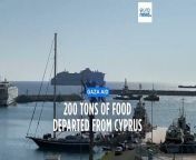 Aid ship sets sail from Cyprus to Gaza, where hunger is worsening 5 months into war.
