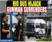 Watch as a tense hostage standoff unfolds at a Rio bus station, with a gunman holding passengers captive. Follow the dramatic events as police negotiate and the crisis comes to a peaceful resolution with the gunman&#39;s surrender. Subscribe for the latest updates on breaking news stories from around the world.&#60;br/&#62; &#60;br/&#62;#RiodeJaneiro #RioBusHijack #BusHijack #Hostages #GunmanSurrender #RioNews #BusHijackRio #JairBolsonaro #NewsUpdate #Oneindia&#60;br/&#62;~PR.274~ED.101~GR.125~HT.96~