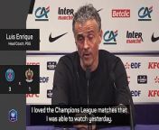 Luis Enrique believes &#39;nobody wants to face PSG&#39; in the UCL when the quarter-final draw is made on Friday
