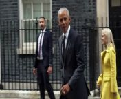 Former US president Barack Obama was seen leaving Downing Street after allegedly having a &#39;private meeting&#39; with Rishi Sunak. The prime minister’s official spokesman said: &#92;