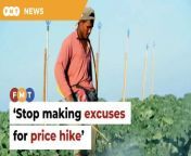 This comes after warnings of a potential 40% drop in production and rising market prices due to a labour crisis.&#60;br/&#62;&#60;br/&#62;&#60;br/&#62;Read More: &#60;br/&#62;https://www.freemalaysiatoday.com/category/nation/2024/03/20/stop-making-excuses-mydin-boss-tells-vegetable-farmers/&#60;br/&#62;&#60;br/&#62;Laporan Lanjut: &#60;br/&#62;https://www.freemalaysiatoday.com/category/bahasa/tempatan/2024/03/20/henti-beri-alasan-bos-mydin-beritahu-penanam-sayur/&#60;br/&#62;&#60;br/&#62;Free Malaysia Today is an independent, bi-lingual news portal with a focus on Malaysian current affairs.&#60;br/&#62;&#60;br/&#62;Subscribe to our channel - http://bit.ly/2Qo08ry&#60;br/&#62;------------------------------------------------------------------------------------------------------------------------------------------------------&#60;br/&#62;Check us out at https://www.freemalaysiatoday.com&#60;br/&#62;Follow FMT on Facebook: https://bit.ly/49JJoo5&#60;br/&#62;Follow FMT on Dailymotion: https://bit.ly/2WGITHM&#60;br/&#62;Follow FMT on X: https://bit.ly/48zARSW &#60;br/&#62;Follow FMT on Instagram: https://bit.ly/48Cq76h&#60;br/&#62;Follow FMT on TikTok : https://bit.ly/3uKuQFp&#60;br/&#62;Follow FMT Berita on TikTok: https://bit.ly/48vpnQG &#60;br/&#62;Follow FMT Telegram - https://bit.ly/42VyzMX&#60;br/&#62;Follow FMT LinkedIn - https://bit.ly/42YytEb&#60;br/&#62;Follow FMT Lifestyle on Instagram: https://bit.ly/42WrsUj&#60;br/&#62;Follow FMT on WhatsApp: https://bit.ly/49GMbxW &#60;br/&#62;------------------------------------------------------------------------------------------------------------------------------------------------------&#60;br/&#62;Download FMT News App:&#60;br/&#62;Google Play – http://bit.ly/2YSuV46&#60;br/&#62;App Store – https://apple.co/2HNH7gZ&#60;br/&#62;Huawei AppGallery - https://bit.ly/2D2OpNP&#60;br/&#62;&#60;br/&#62;#FMTNews #AmeerAliMydin #VegetableFarmers #LabourShortage #MalaysianFederationofVegetableFarmersAssociation