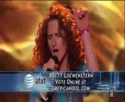 Brett Loewenstern - Top 24 - Light My Fire - American Idol Season 10 Episode 13 - Top 12 Boys Part 5