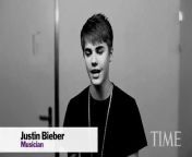Justin chooses Charlie Sheen as his most influential person of the year. Video belongs to Time, no harm intended.