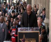 https://www.maximotv.com &#60;br/&#62;Record producer and rapper Dr. Dre speech at his Hollywood Walk of Fame star unveiling ceremony on Tuesday, March 19, 2024, at 6840 Hollywood Boulevard, in front of Jimmy Kimmel in Los Angeles, California, USA. This video is only available for editorial use in all media and worldwide. To ensure compliance and proper licensing of this video, please contact us. ©MaximoTV