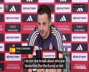 Spain midfielder Pablo Sarabia has played down talk of his nation being favourites at the Euros in Germany