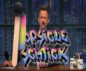 The Late Night writers give current events the popsicle stick joke treatment.