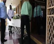 Budy George and his two sons, Marcus Budy and Jeremiah George have been laid to rest.&#60;br/&#62;&#60;br/&#62;&#60;br/&#62;At the farewell ceremony for the three family members, one of George&#39;s daughters described her father as a man who instilled a belief in God in his children.&#60;br/&#62;&#60;br/&#62;&#60;br/&#62;The trio was with a friend at a camp in Mayaro when they were executed by men who claimed to be police officers a week ago.&#60;br/&#62;&#60;br/&#62;&#60;br/&#62;Alicia Boucher has the details.