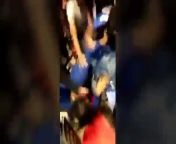 Cell phone video shows a 15-year-old black girl being beaten to the ground by 4 other black teens inside a Brooklyn McDonald&#39;s as dozens watched and cheered.