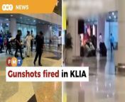 Police say the suspect fired the shots at his wife but failed to hit her.&#60;br/&#62;&#60;br/&#62;Read More: https://www.freemalaysiatoday.com/category/nation/2024/04/14/2-gunshots-fired-in-klia/&#60;br/&#62;&#60;br/&#62;Laporan Lanjut: https://www.freemalaysiatoday.com/category/bahasa/tempatan/2024/04/14/pengawal-peribadi-cedera-ditembak-di-klia-suspek-disyaki-lari-ke-utara-kata-polis/&#60;br/&#62;&#60;br/&#62;Free Malaysia Today is an independent, bi-lingual news portal with a focus on Malaysian current affairs.&#60;br/&#62;&#60;br/&#62;Subscribe to our channel - http://bit.ly/2Qo08ry&#60;br/&#62;------------------------------------------------------------------------------------------------------------------------------------------------------&#60;br/&#62;Check us out at https://www.freemalaysiatoday.com&#60;br/&#62;Follow FMT on Facebook: https://bit.ly/49JJoo5&#60;br/&#62;Follow FMT on Dailymotion: https://bit.ly/2WGITHM&#60;br/&#62;Follow FMT on X: https://bit.ly/48zARSW &#60;br/&#62;Follow FMT on Instagram: https://bit.ly/48Cq76h&#60;br/&#62;Follow FMT on TikTok : https://bit.ly/3uKuQFp&#60;br/&#62;Follow FMT Berita on TikTok: https://bit.ly/48vpnQG &#60;br/&#62;Follow FMT Telegram - https://bit.ly/42VyzMX&#60;br/&#62;Follow FMT LinkedIn - https://bit.ly/42YytEb&#60;br/&#62;Follow FMT Lifestyle on Instagram: https://bit.ly/42WrsUj&#60;br/&#62;Follow FMT on WhatsApp: https://bit.ly/49GMbxW &#60;br/&#62;------------------------------------------------------------------------------------------------------------------------------------------------------&#60;br/&#62;Download FMT News App:&#60;br/&#62;Google Play – http://bit.ly/2YSuV46&#60;br/&#62;App Store – https://apple.co/2HNH7gZ&#60;br/&#62;Huawei AppGallery - https://bit.ly/2D2OpNP&#60;br/&#62;&#60;br/&#62;#FMTNews #KLIA #Gunshots #PDRM #Investigation