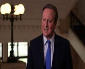 Foreign secretary Lord Cameron said he is &#92;