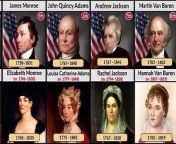US Presidents and their Wives from mrs utkins
