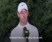 Rory McIlory bemoaned the woeful pace of play after seeing his bid for a career grand slam blown off course on day two of the Masters.&#60;br/&#62;&#60;br/&#62;McIlroy’s birdie-free second round of 77 took an incredible six hours and two minutes to complete alongside Xander Schauffele and Scottie Scheffler, the world number one’s 72 giving him a share of the halfway lead with Max Homa and Bryson DeChambeau on six under par.&#60;br/&#62;&#60;br/&#62;McIlroy, who slumped to four over on Friday (12 April), said: “Tough day, really tough day.&#60;br/&#62;&#60;br/&#62;“Just hard to make a score and just sort of trying to make as many pars as possible.”